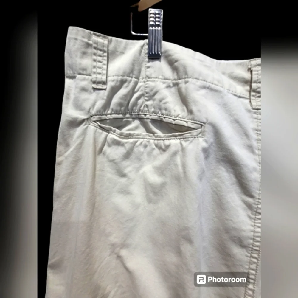 Chino's Size 38 100% Cotton Beige Tan Front and Back Pockets Golf Shirts